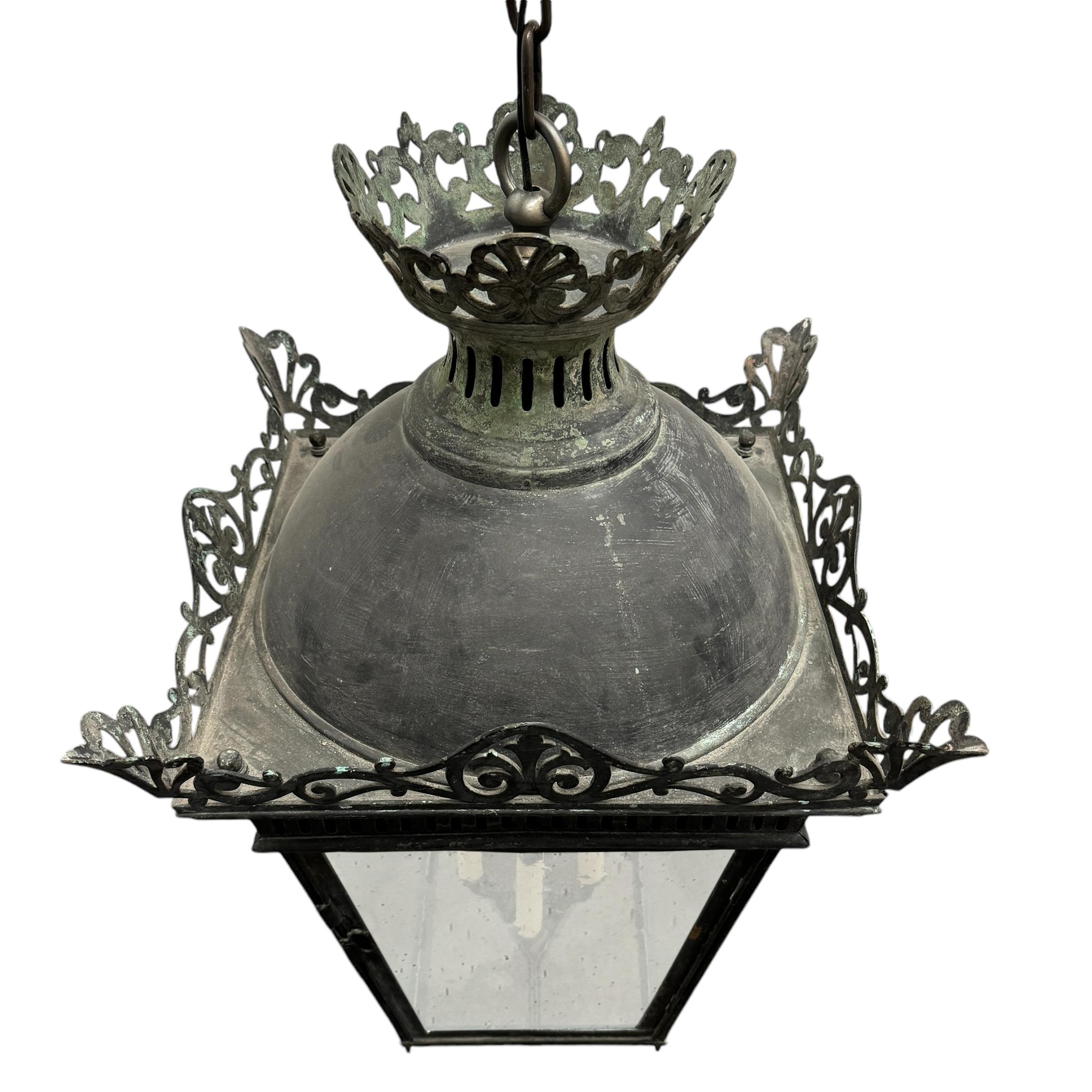 19th Century French Copper Lantern 3