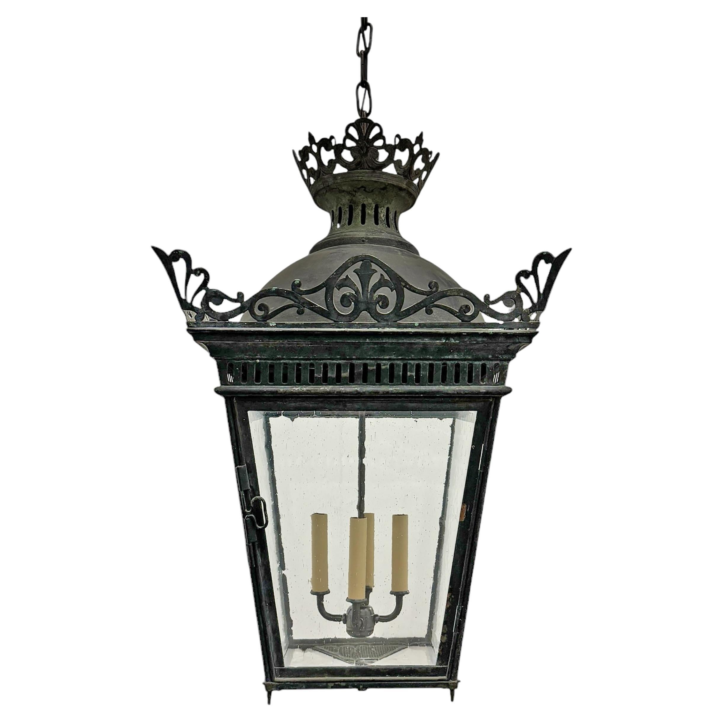 19th Century French Copper Lantern