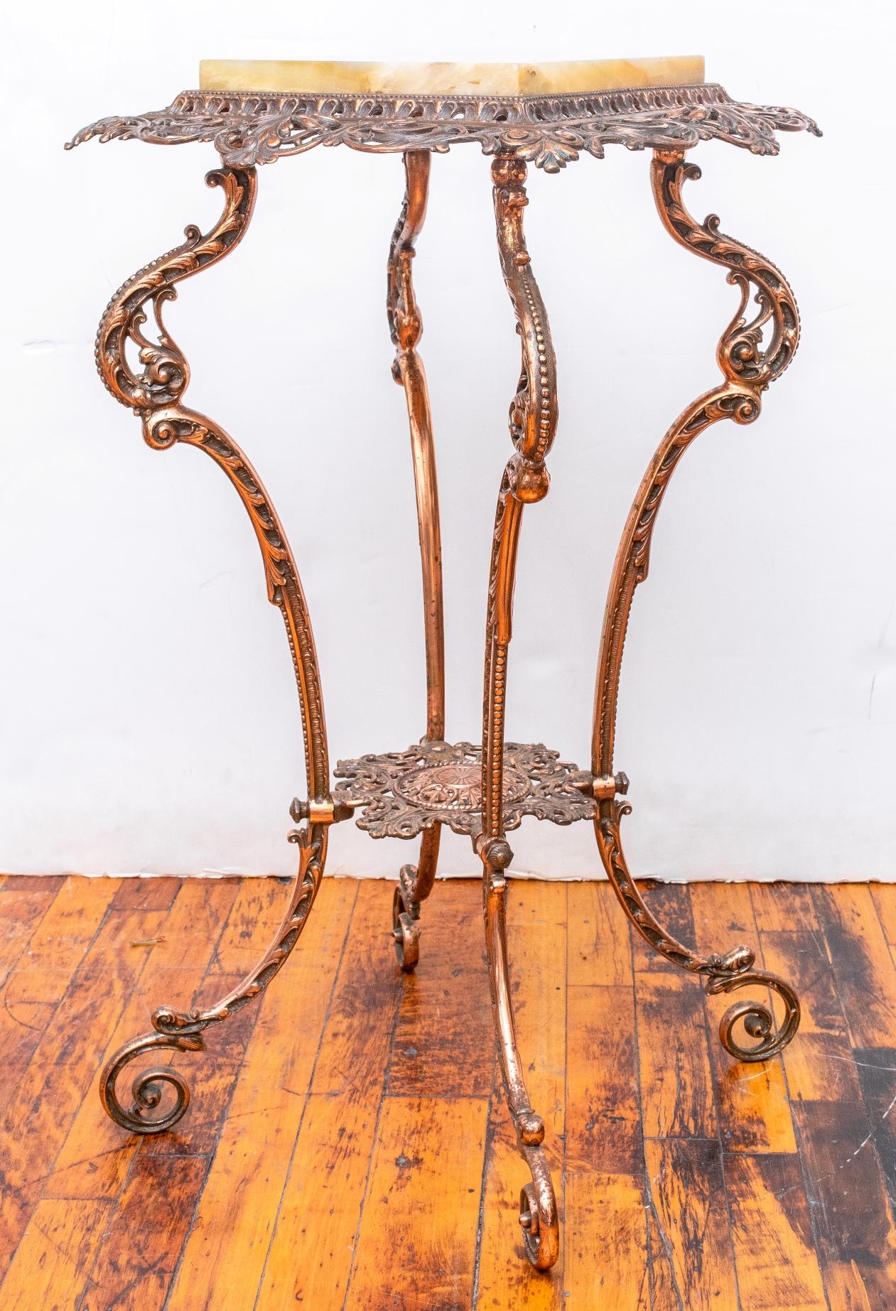Late Victorian 19th Century French Copper Plant Stand or Pedestal