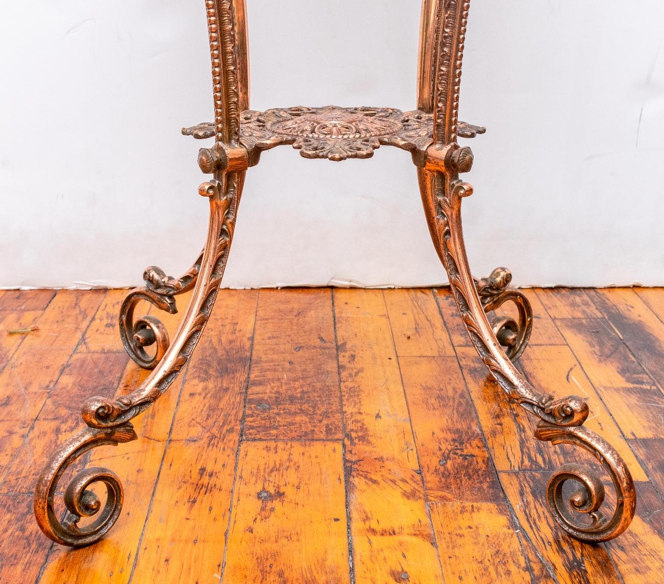 19th Century French Copper Plant Stand or Pedestal 2