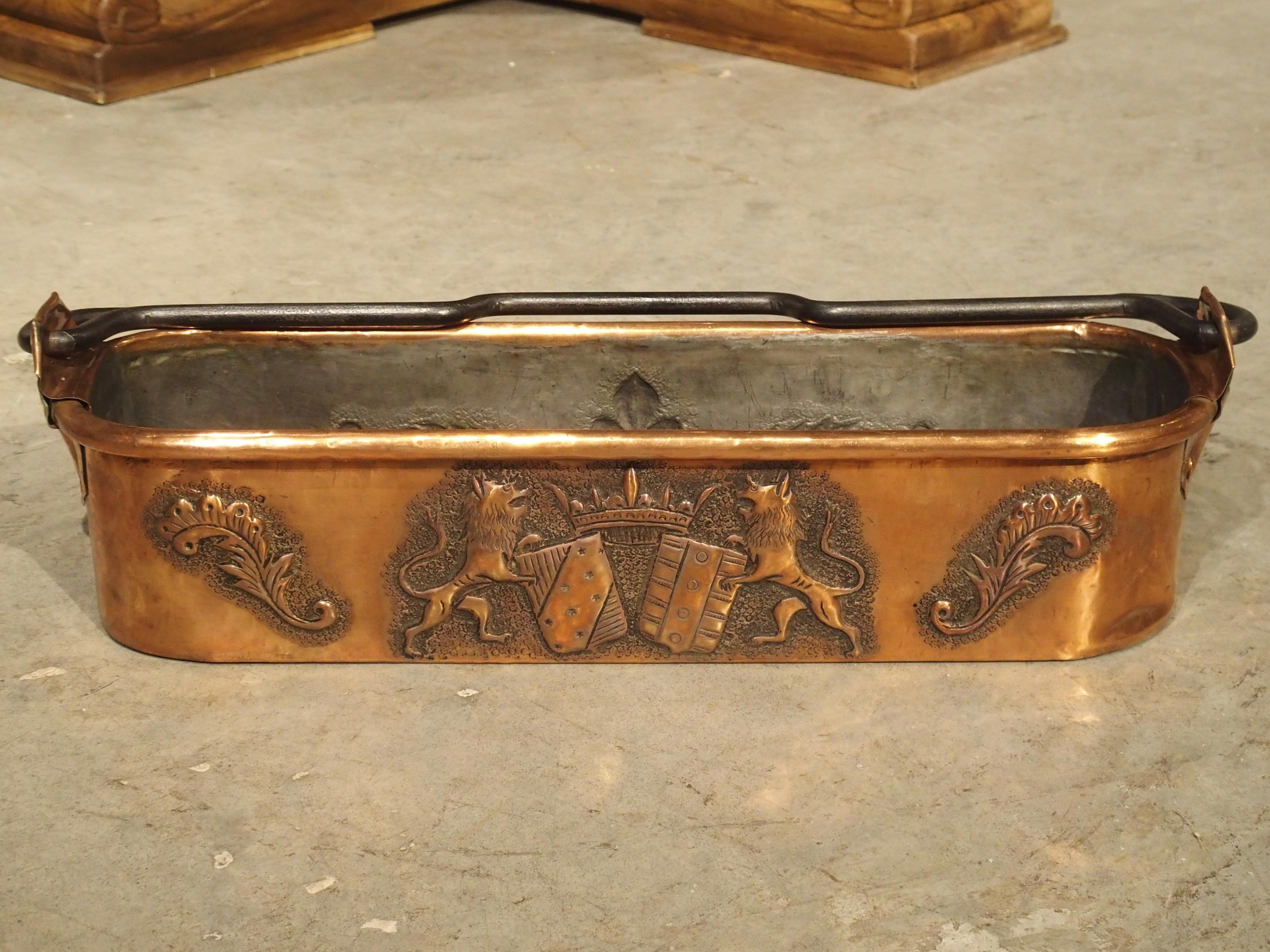 19th Century French Copper Poissonniere with Coat of Arms and Fleur De Lys 7
