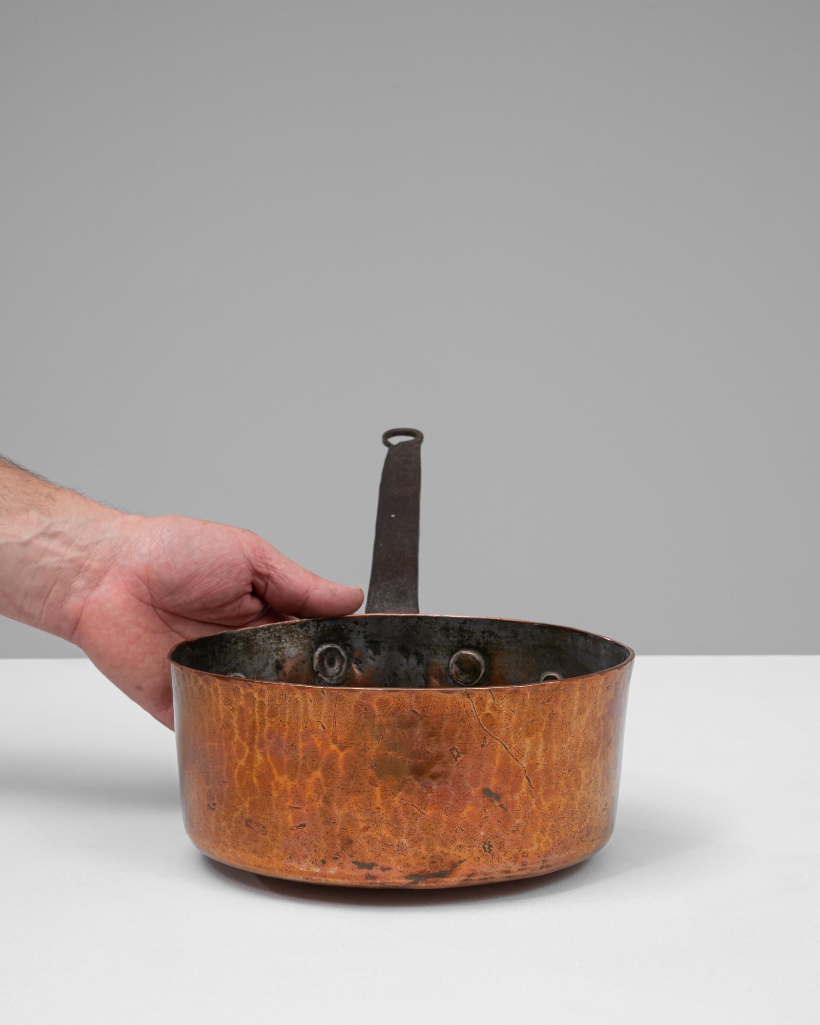 Französischer Kupfertopf aus dem 19. im Zustand „Gut“ im Angebot in High Point, NC