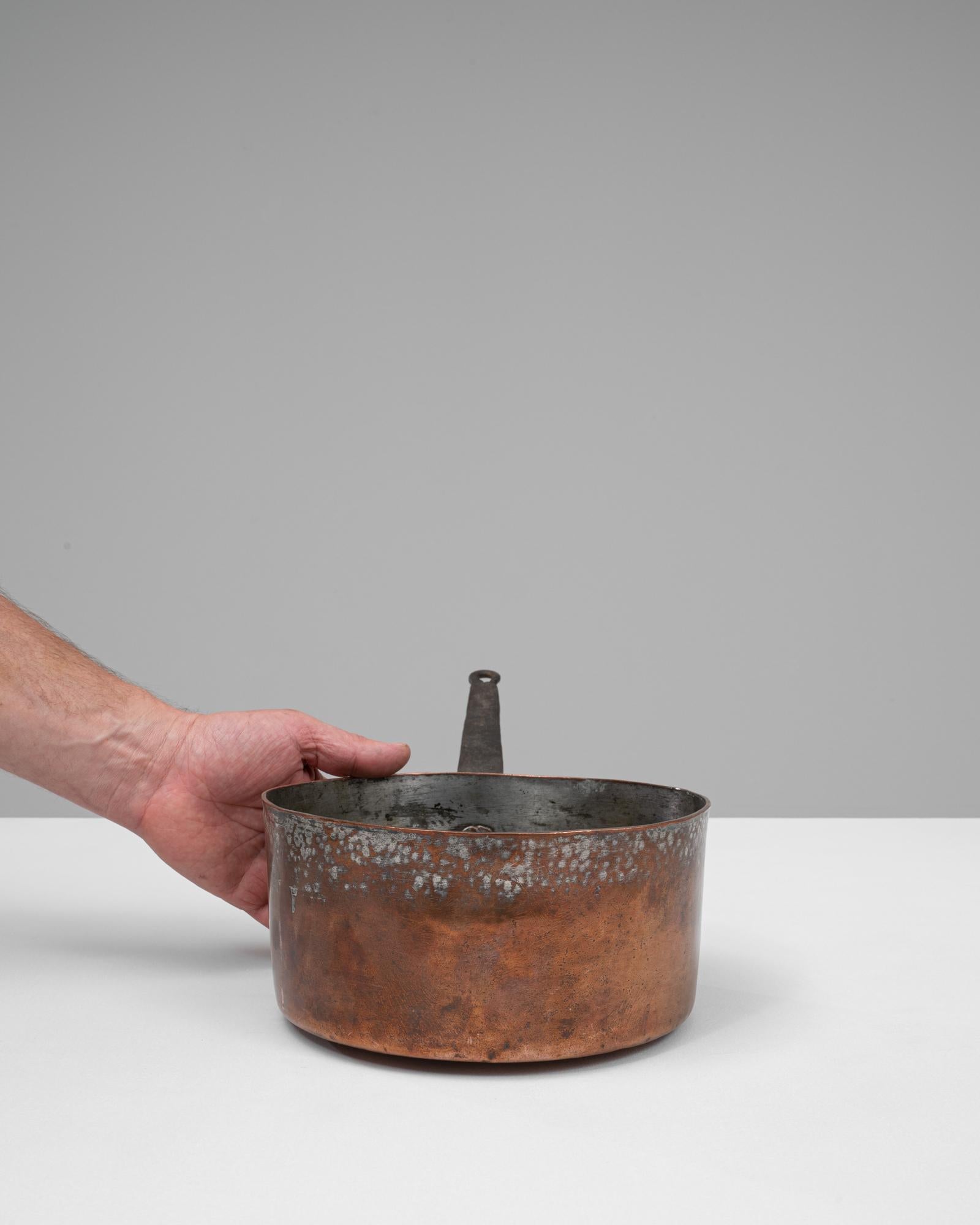 Französischer Kupfertopf aus dem 19. im Zustand „Gut“ im Angebot in High Point, NC