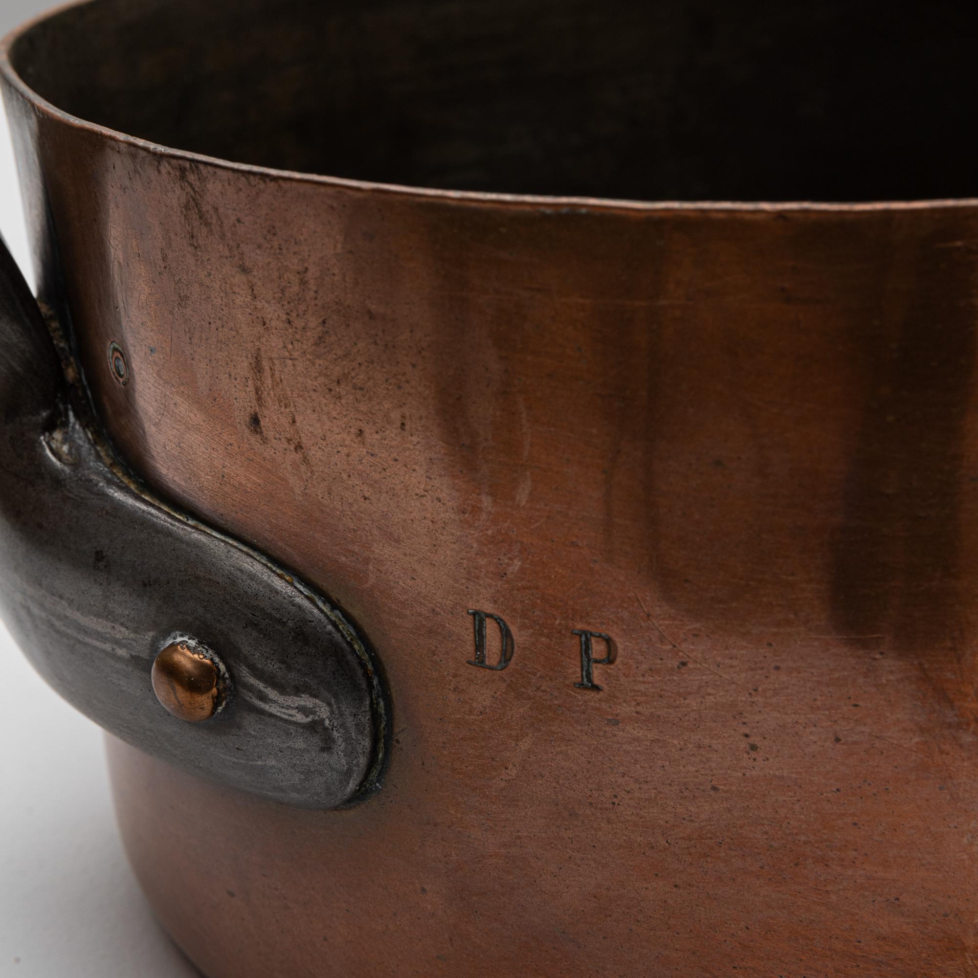 Französischer Kupfertopf aus dem 19. im Angebot 5