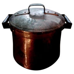 19th Century French Copper Pot with Lid