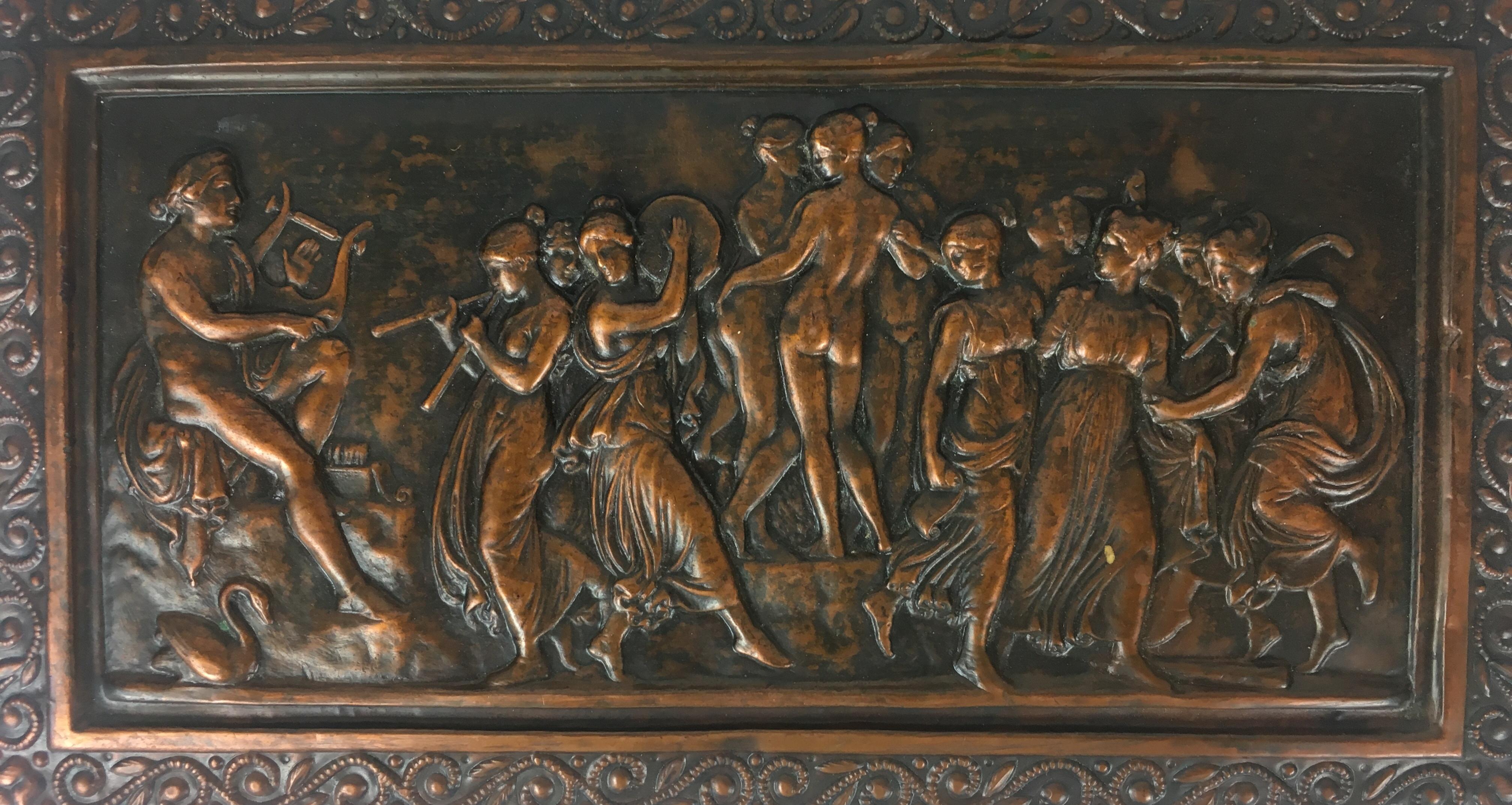 19th Century French Copper Relief Plaque, circa 1850 1