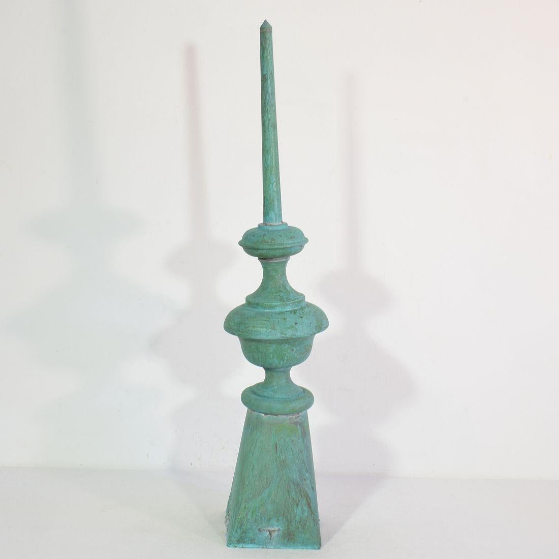 19th Century French Copper Roof Finial In Good Condition In Buisson, FR