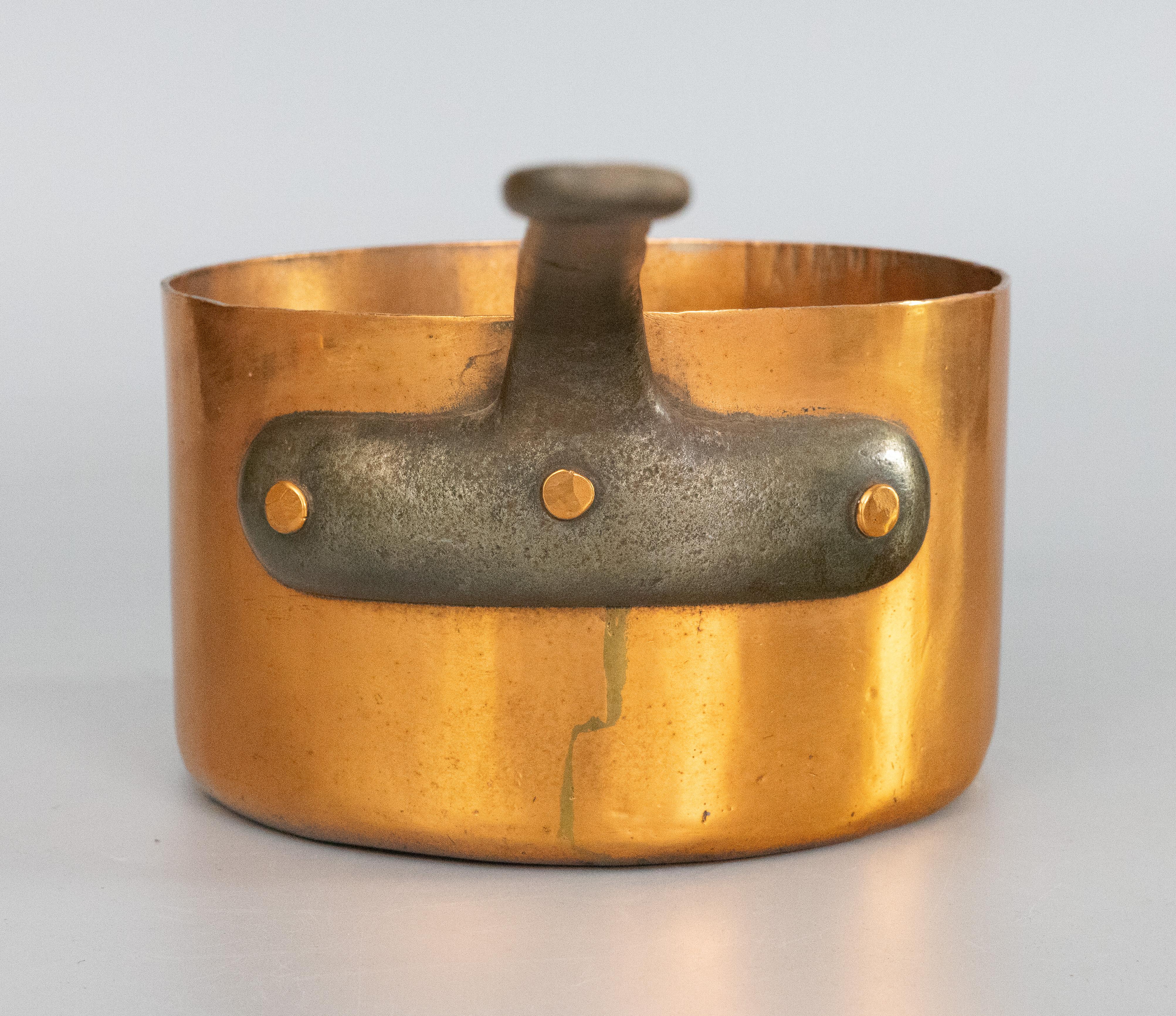 French Provincial 19th Century French Copper Saucepan Pot