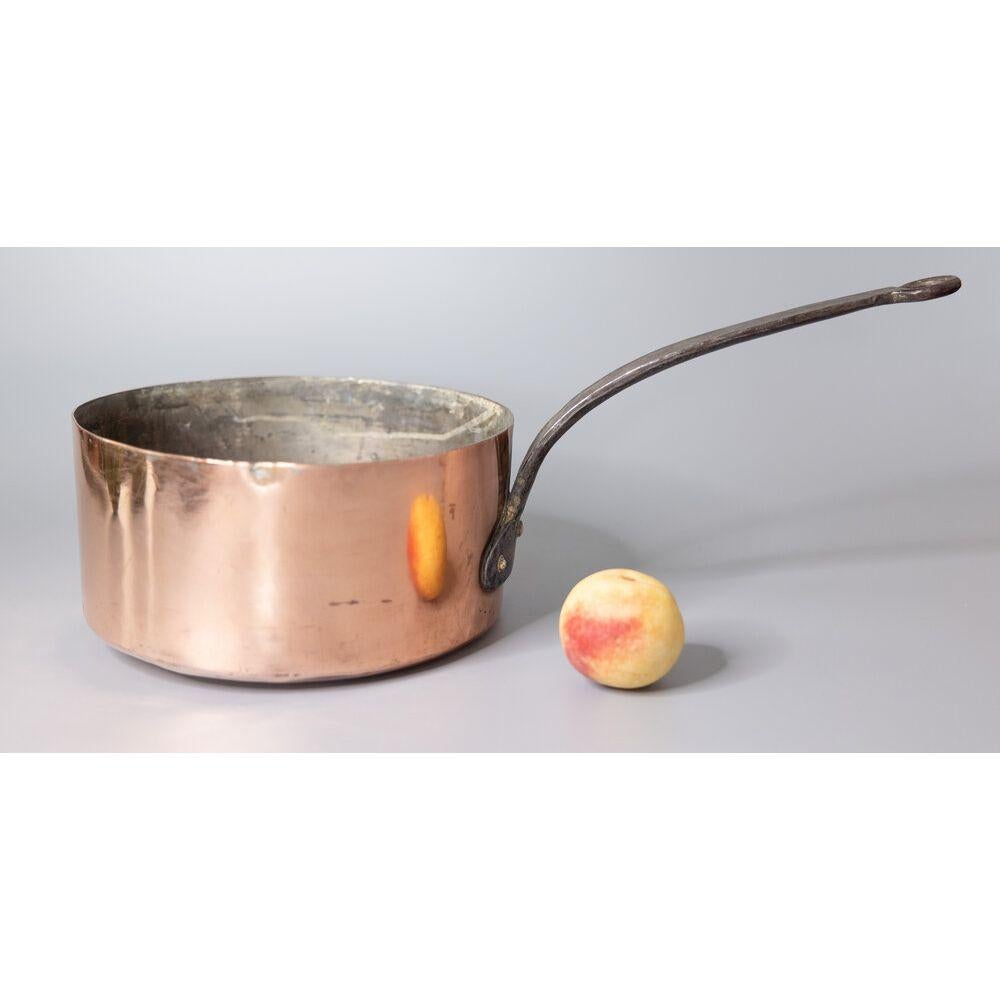 French Provincial 19th Century, French, Copper Saucepan Pot For Sale
