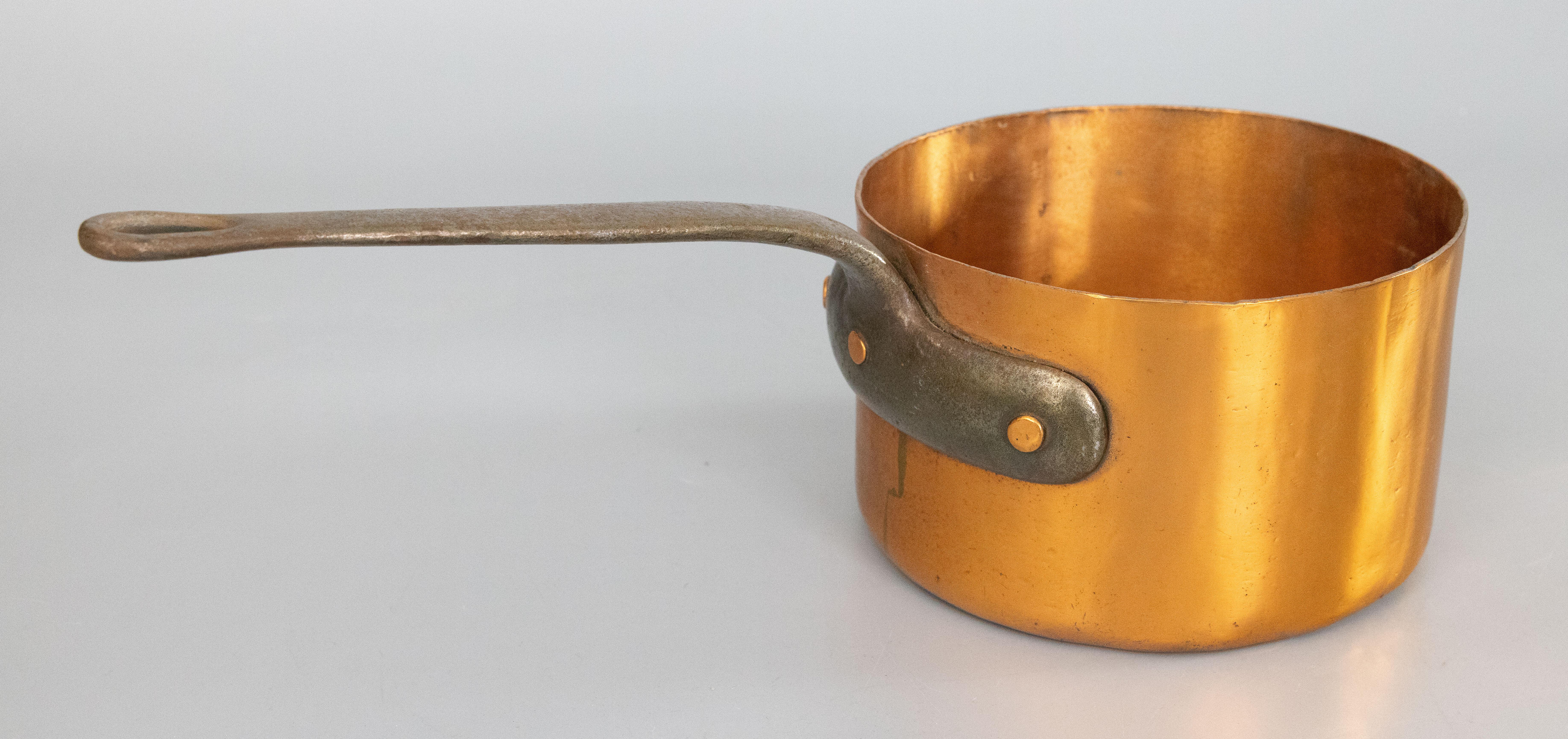 19th Century French Copper Saucepan Pot 2