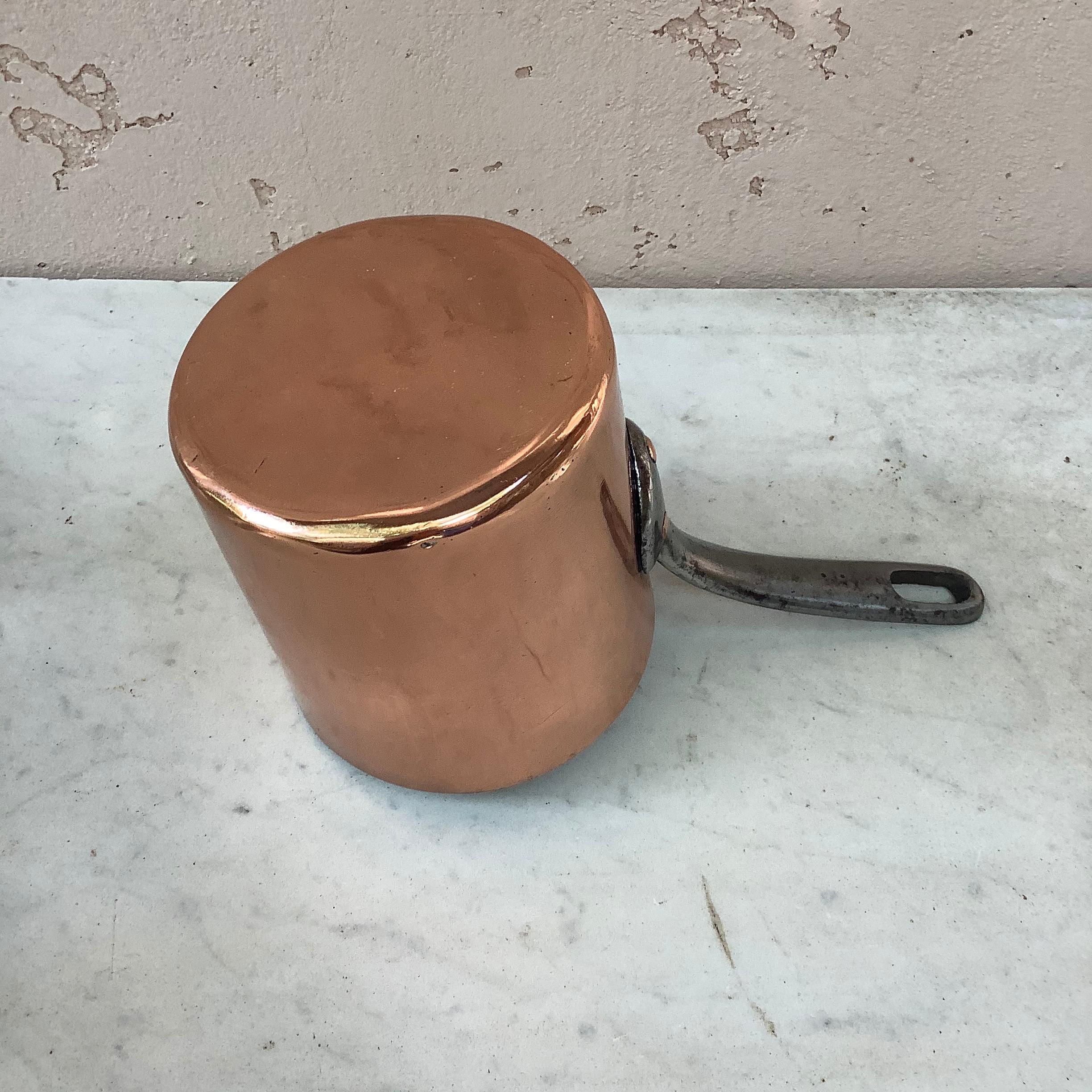 Mid-19th Century 19th Century French Copper Saucer Pan For Sale