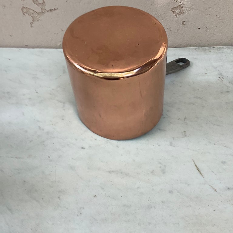 19th Century French Copper Saucer Pan For Sale 1