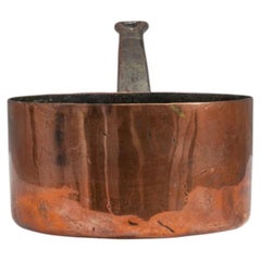 19th Century French Copper Serving Bowl, Warm Patina, Antique Decor