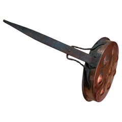 Antique 19th century French Copper Snails Pan or Egg Poacher