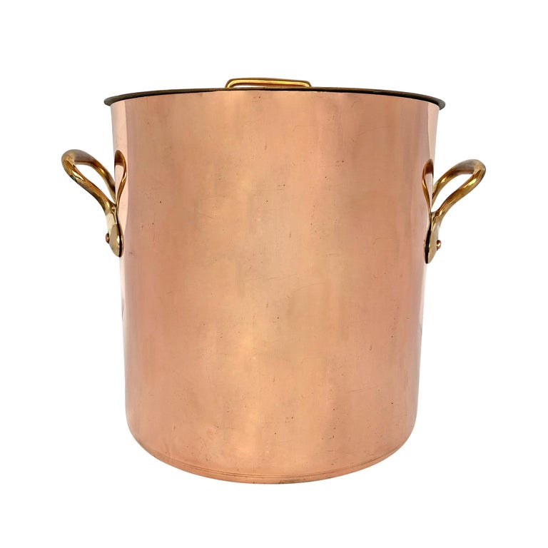 19th Century French Copper Stock Pot at 1stDibs