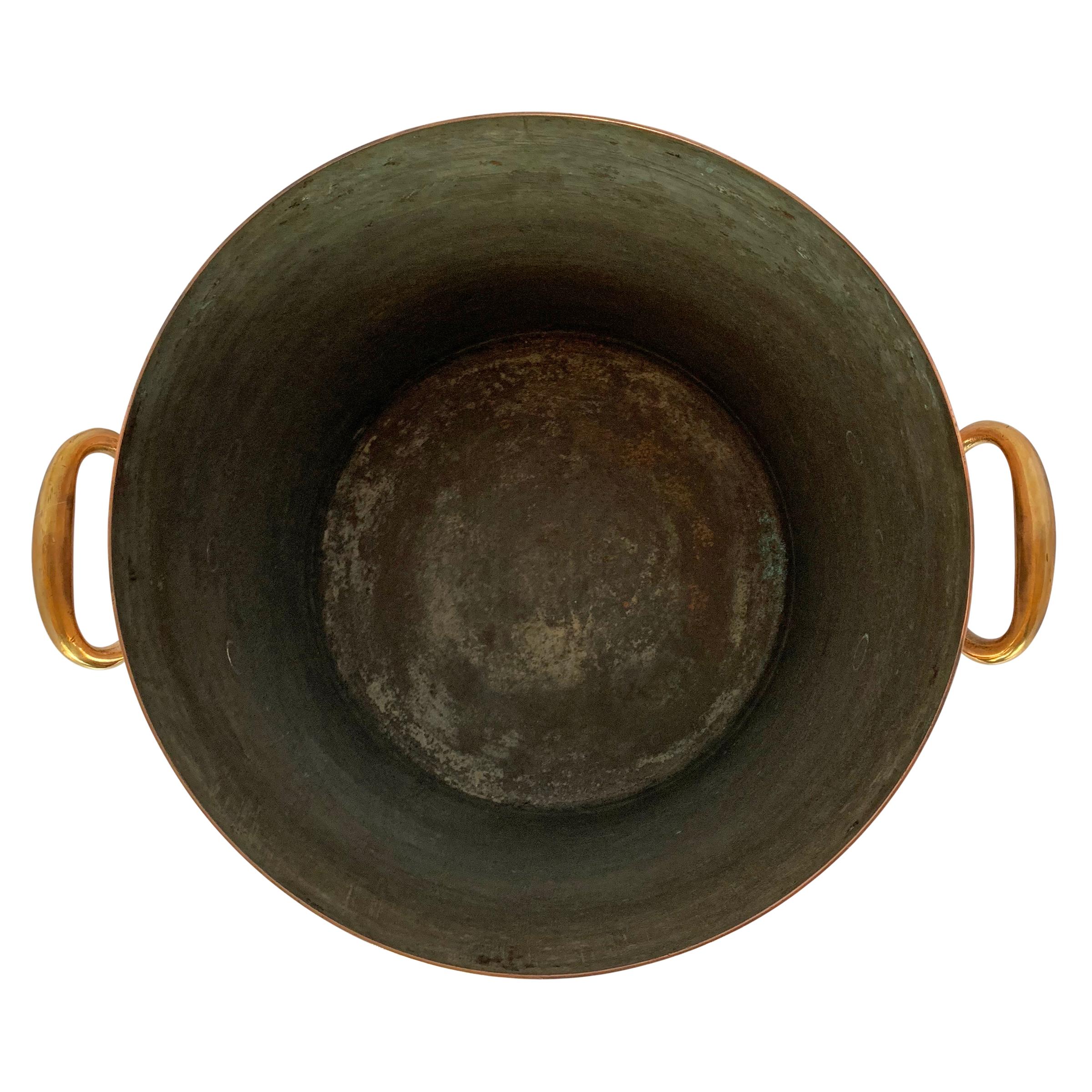 Bronze 19th Century French Copper Stock Pot