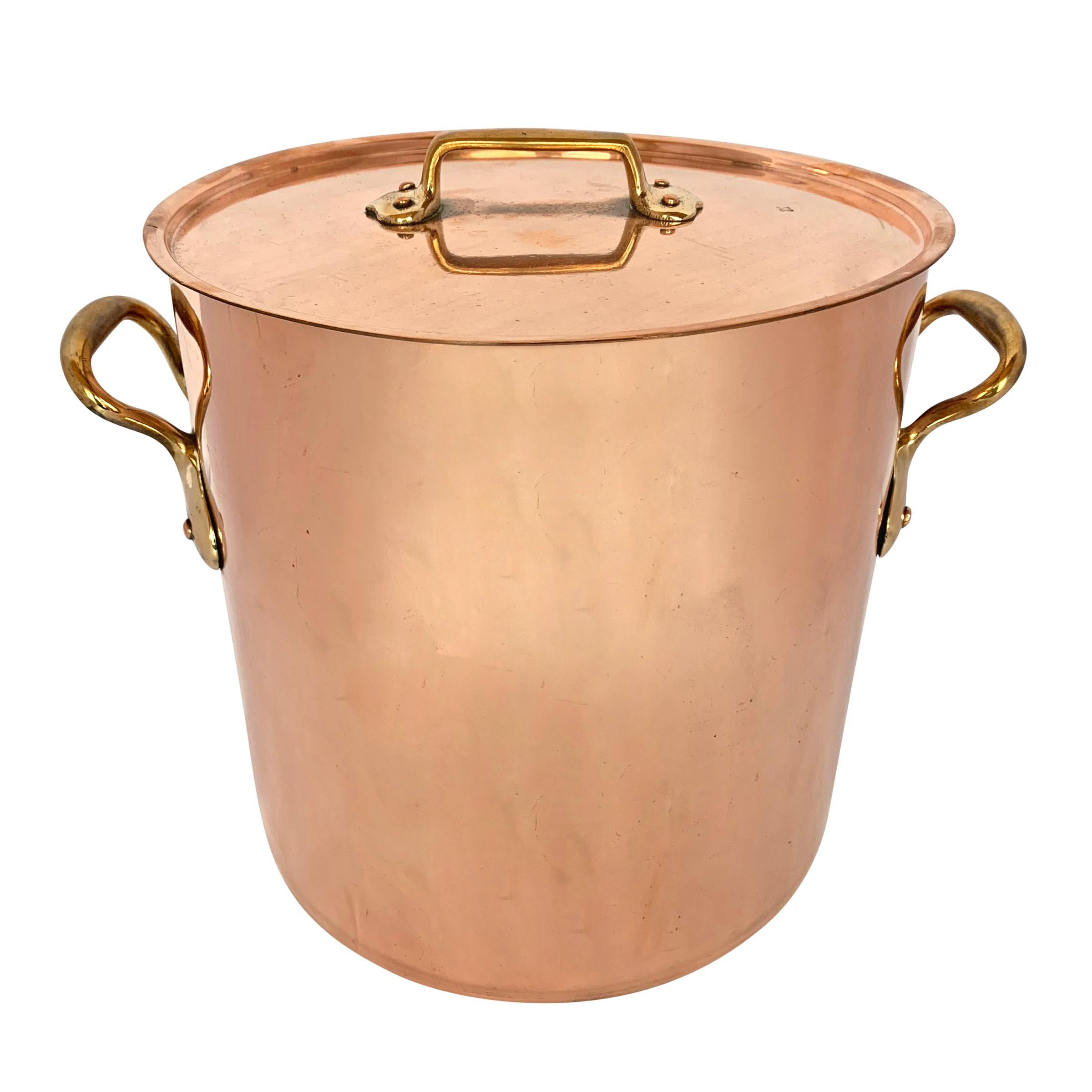 19th Century French Copper Stock Pot