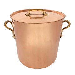 Antique 19th Century French Copper Stock Pot