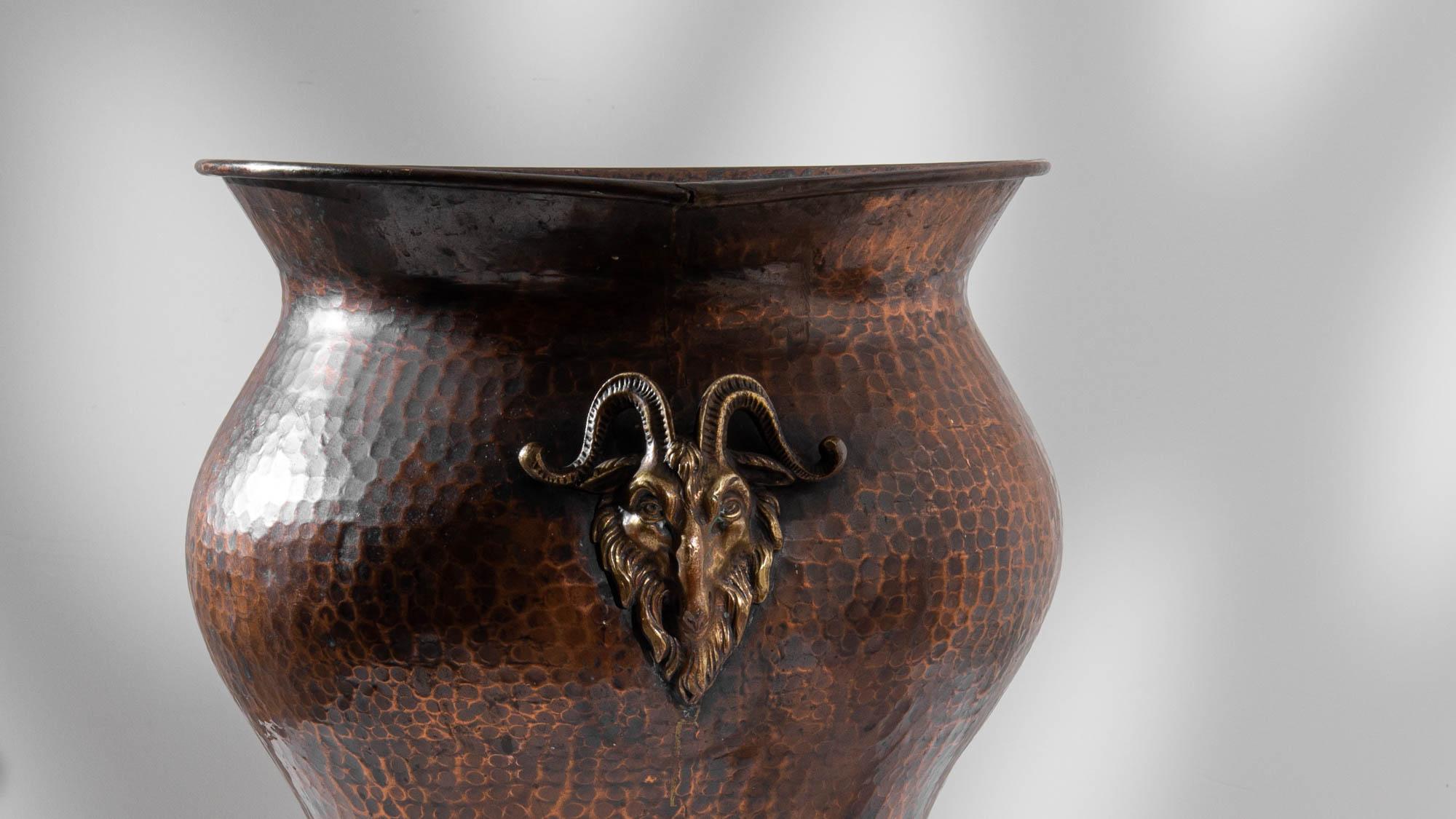19th Century French Copper Vase 3
