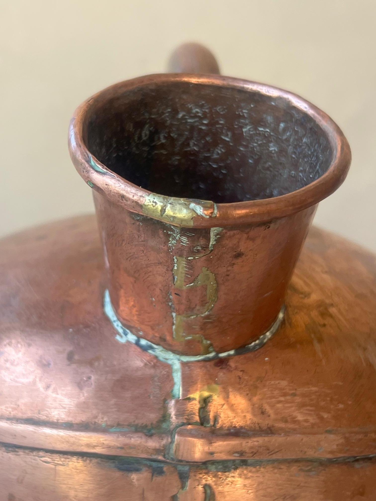 19th Century French Copper Watering Can For Sale 7