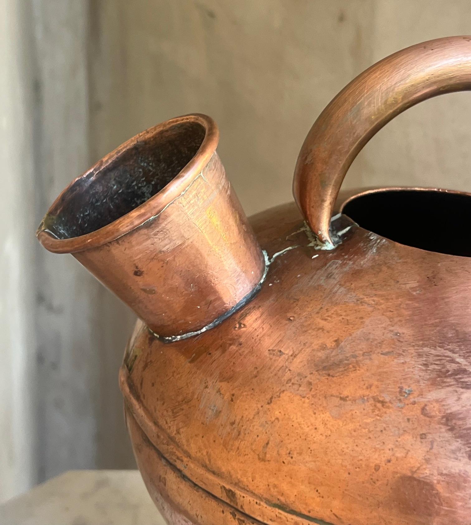 19th Century French Copper Watering Can For Sale 4