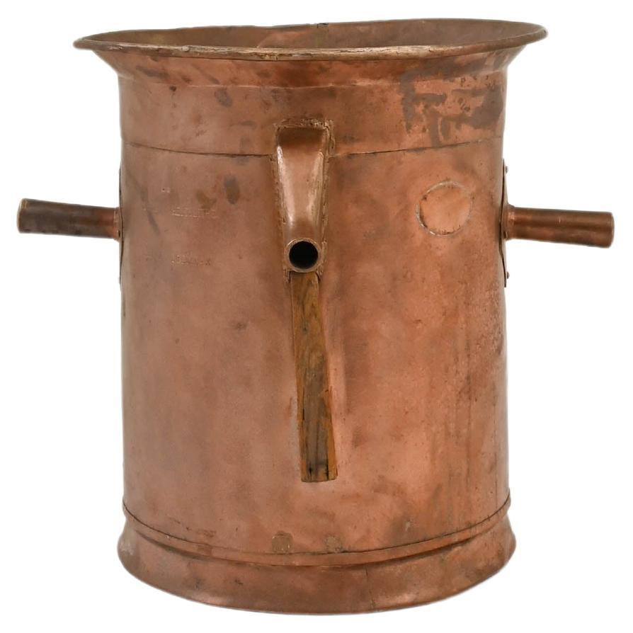 19th Century French Copper Wine Cauldron