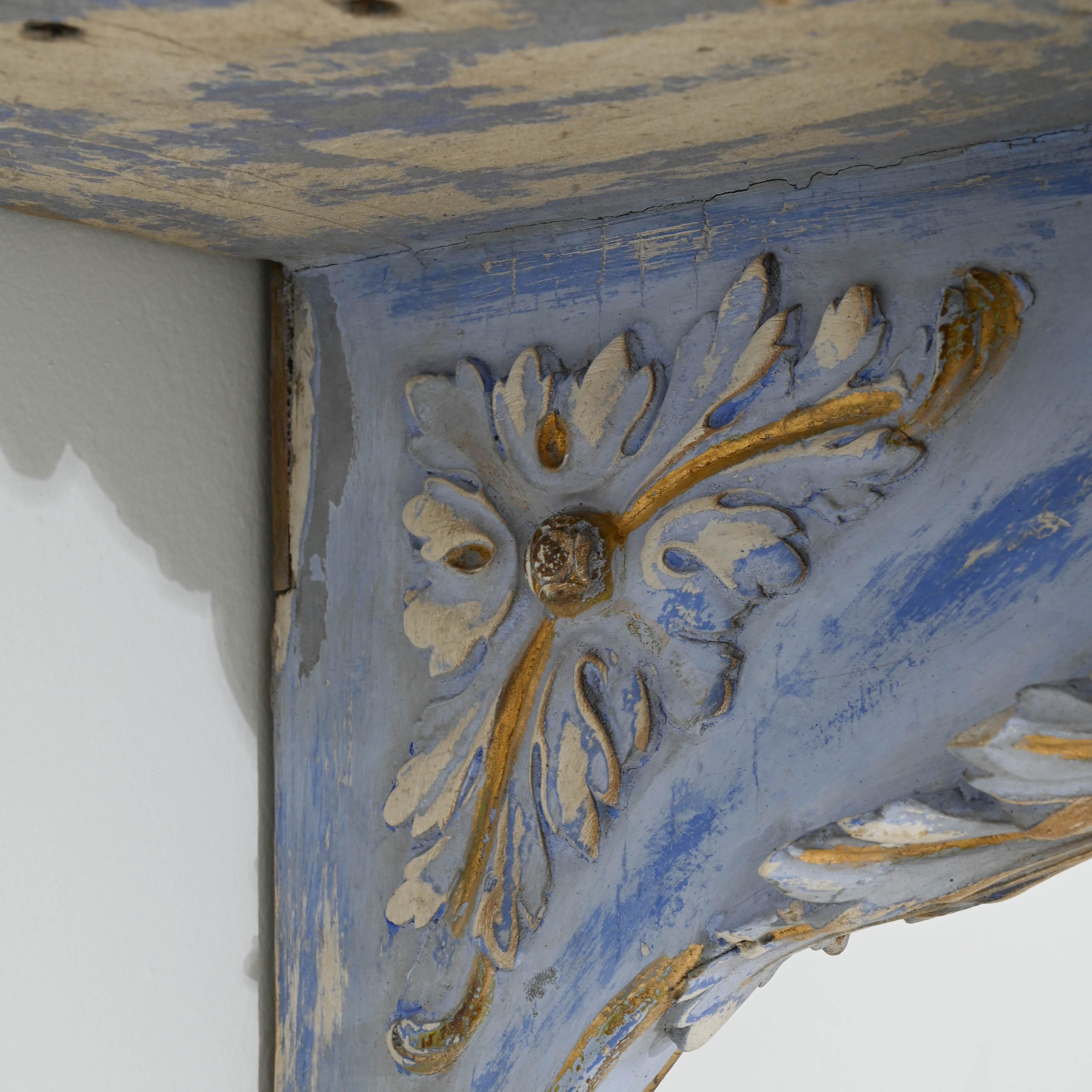 19th Century French Corbel Wall Shelves, a Pair  For Sale 6