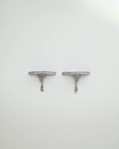 19th Century French Corbel Wall Shelves, a Pair