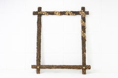 19th Century French Cork Mirror Frame