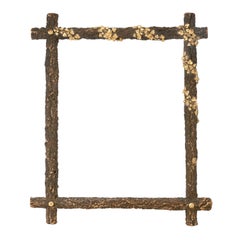 Cadre de miroir en liège français du XIXe siècle