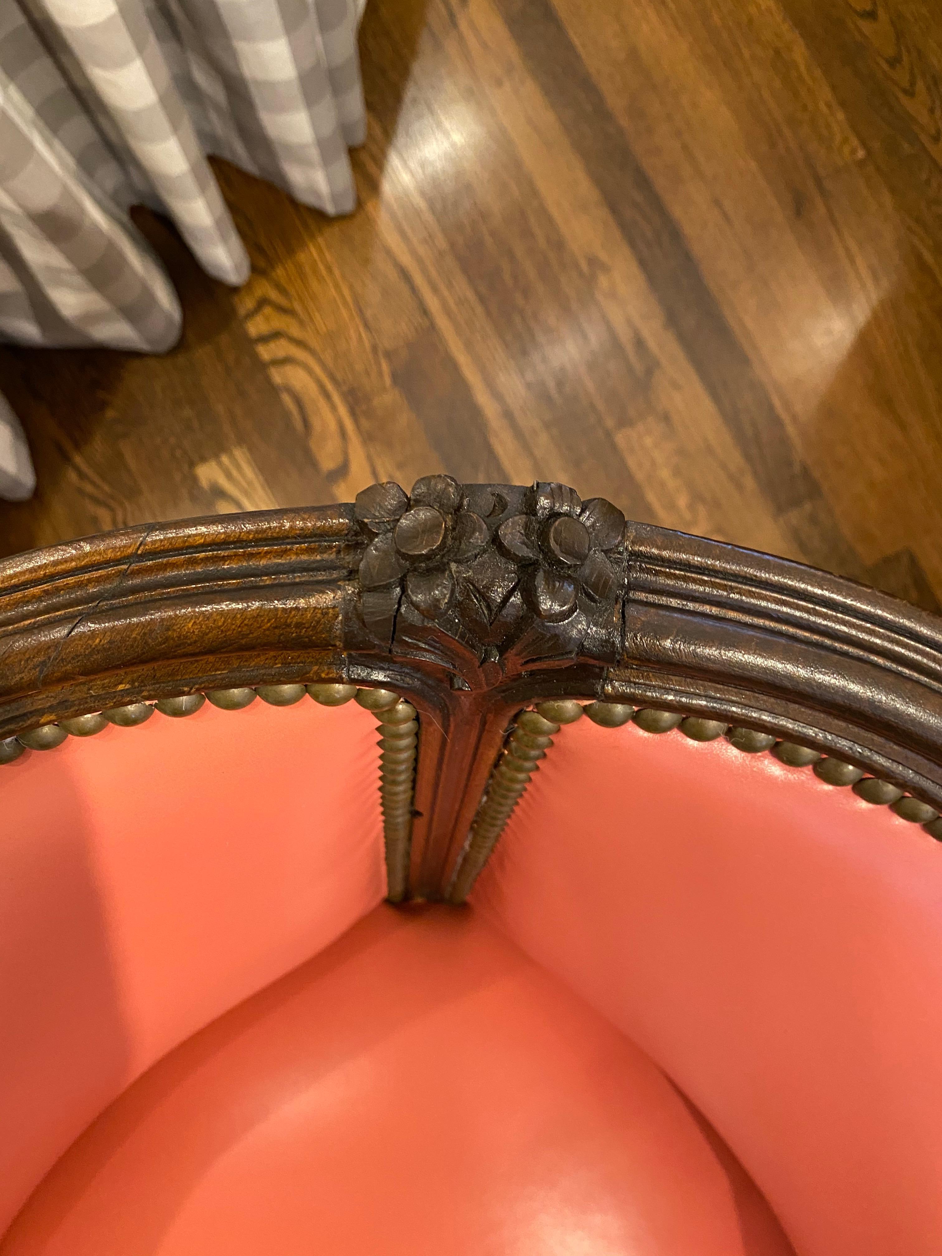 19th Century French Corner Chair In Good Condition In Houston, TX