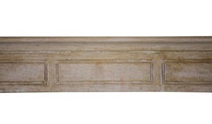 19th Century French Country Antique Fireplace Surround in Bicolor Lime Stone