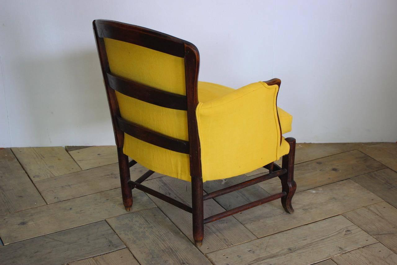 Dyed 19th Century French Country Armchair For Sale