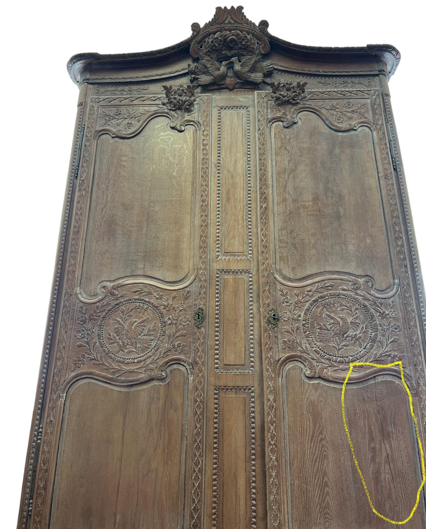 19th Century French Country Armoire in the Norman Style De Bayeux For Sale 13