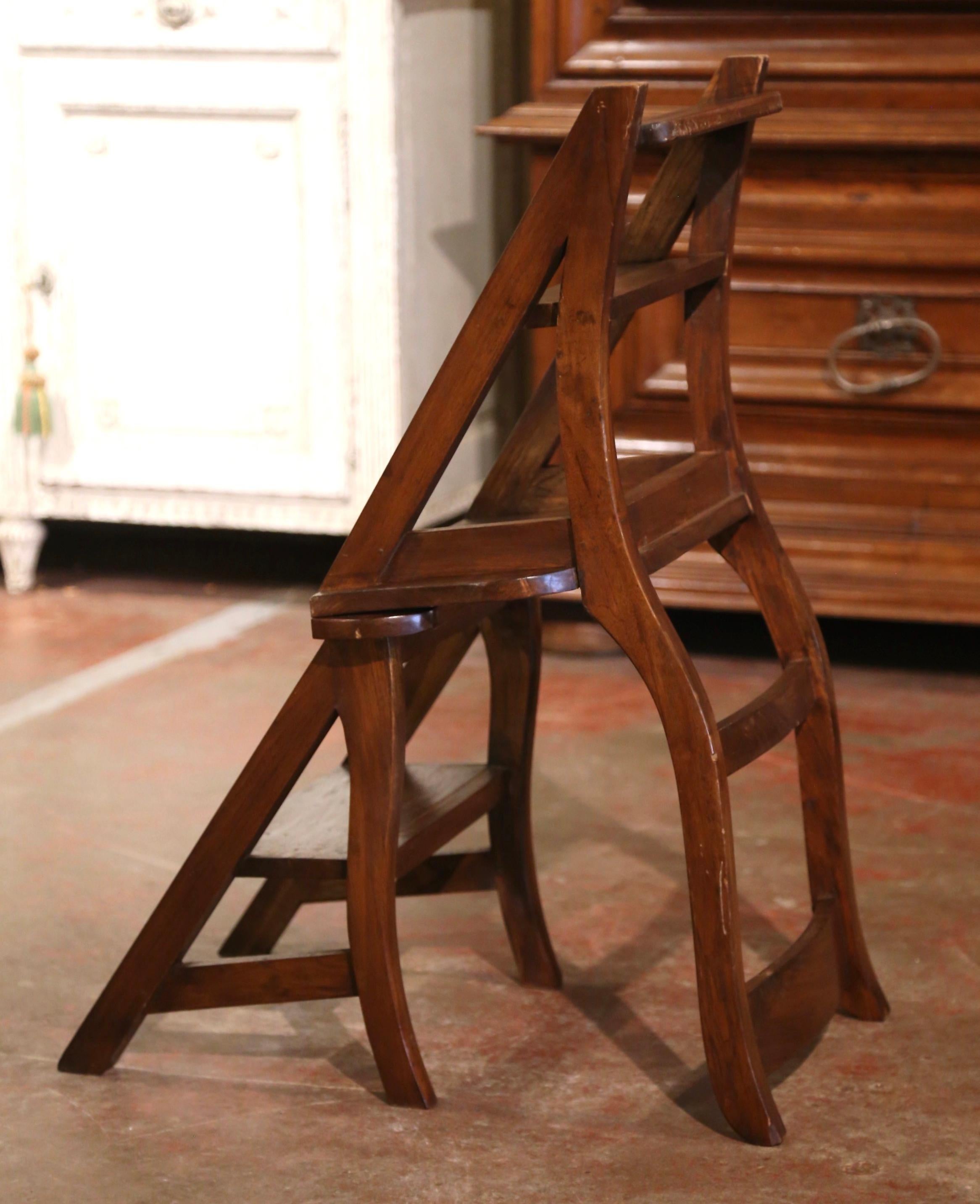 vintage library ladder chair