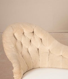 19th Century French Country House Double Ended Button Back Sofa