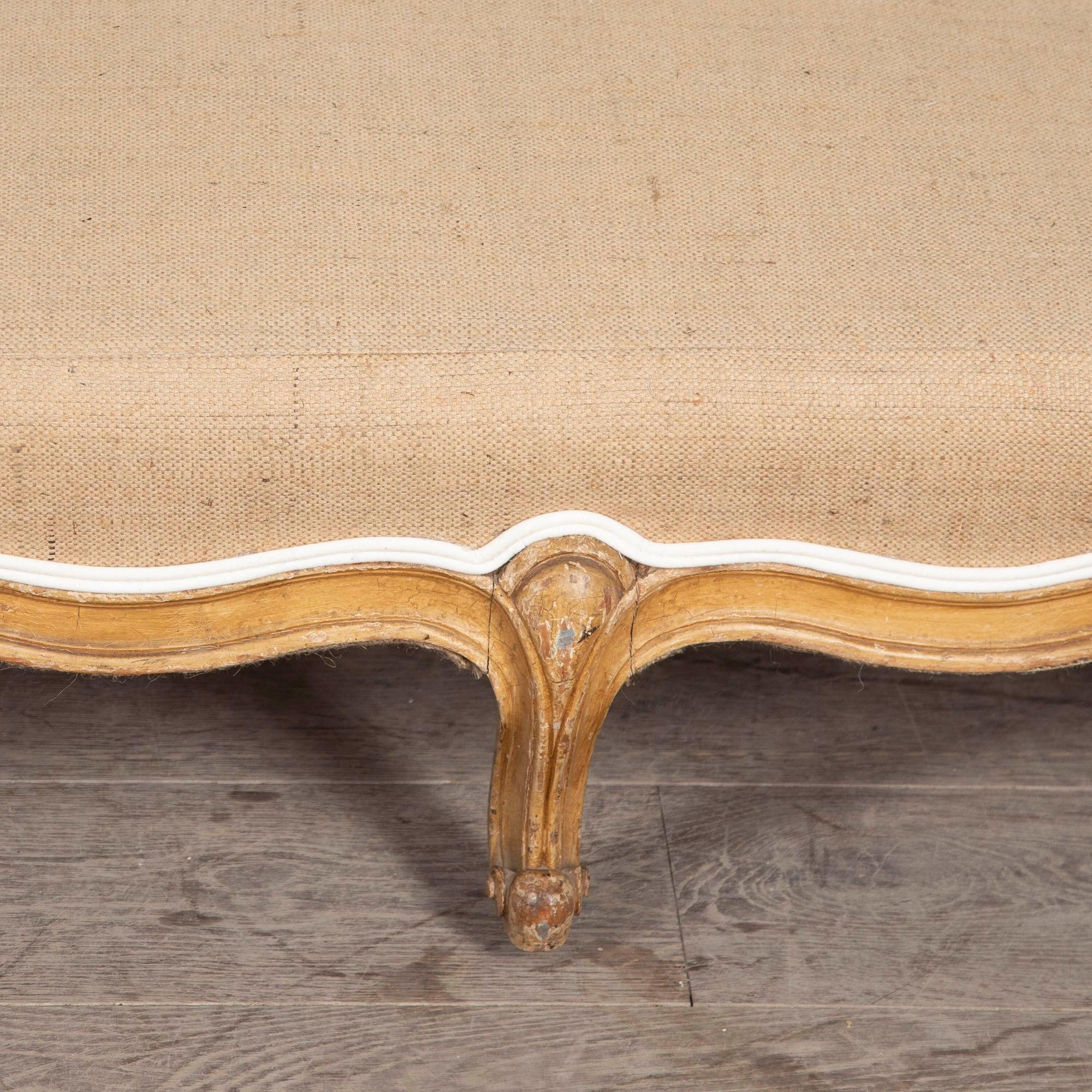 19th Century French Country House Foot Stool 2