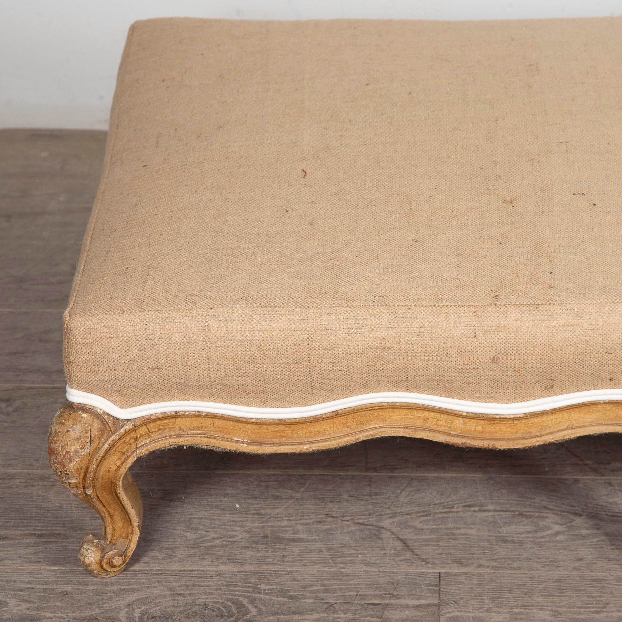 19th Century French Country House Foot Stool 3