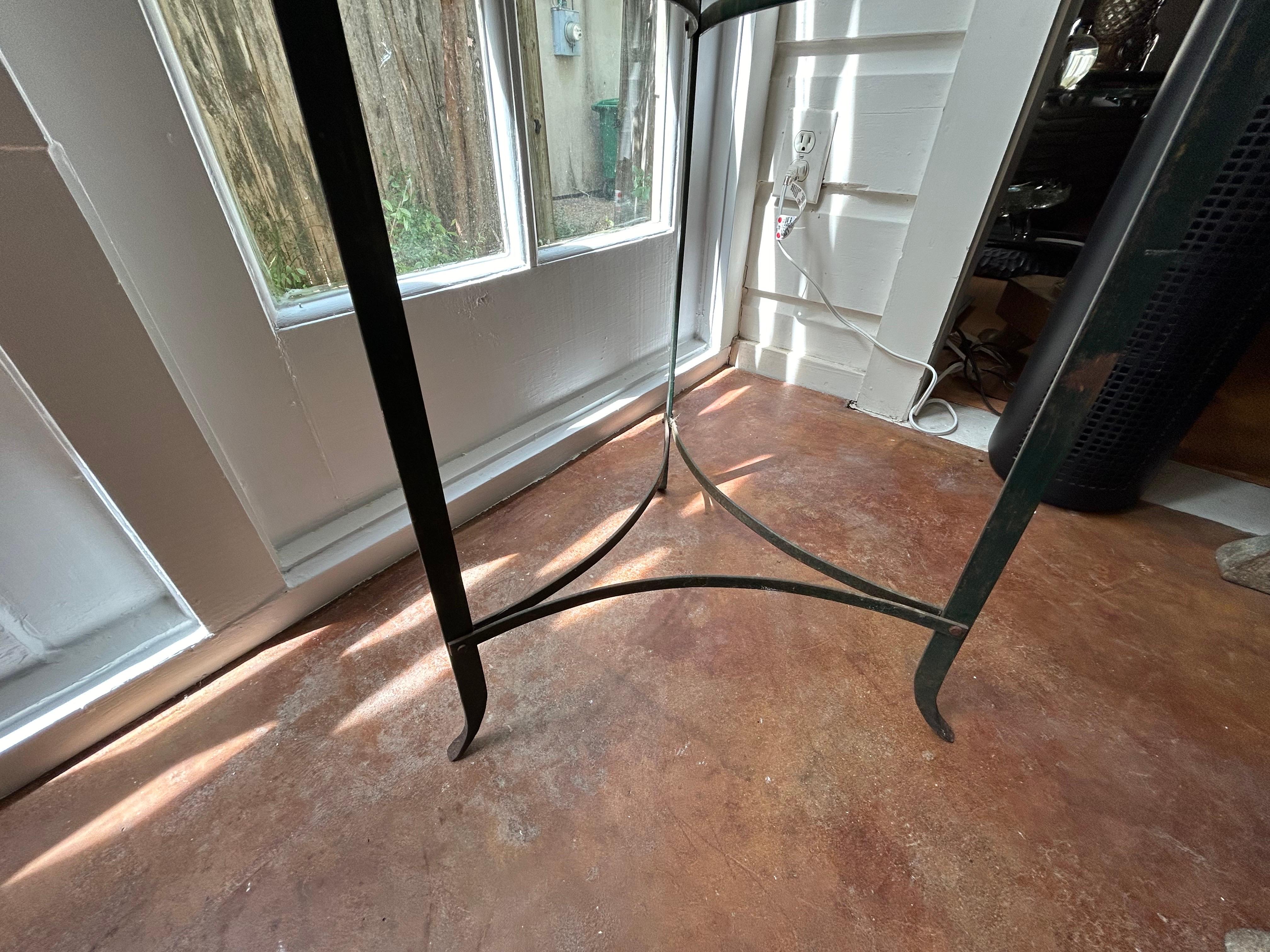Forged 19th Century French Country Iron Pot Stand Or Rack For Sale