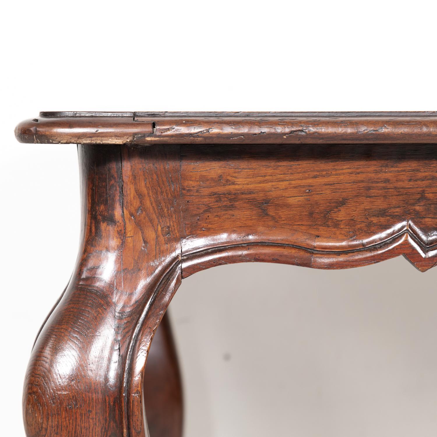 19th Century French Country Louis XV Style Walnut Farm Table 4