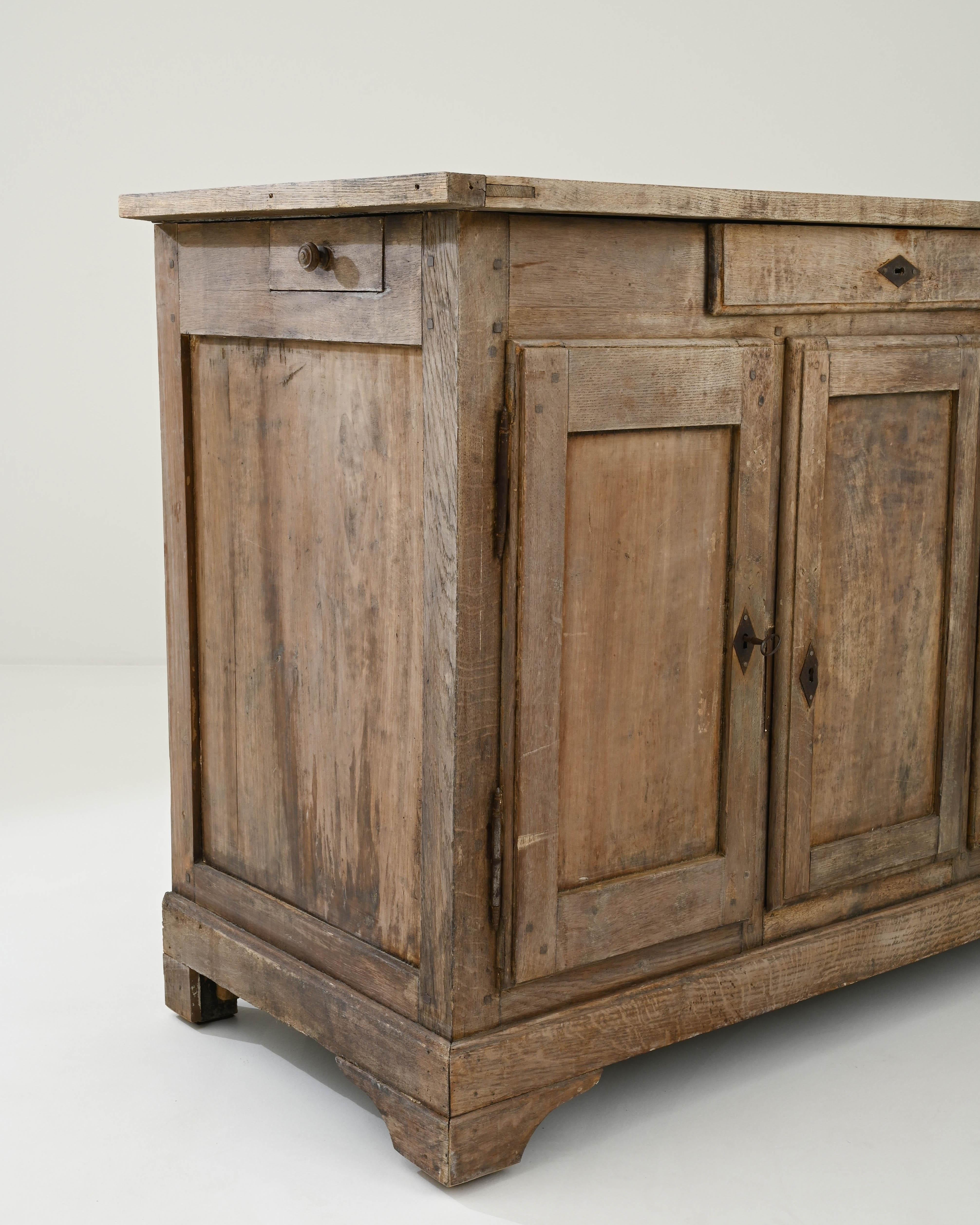 19th Century French Country Oak Buffet 4