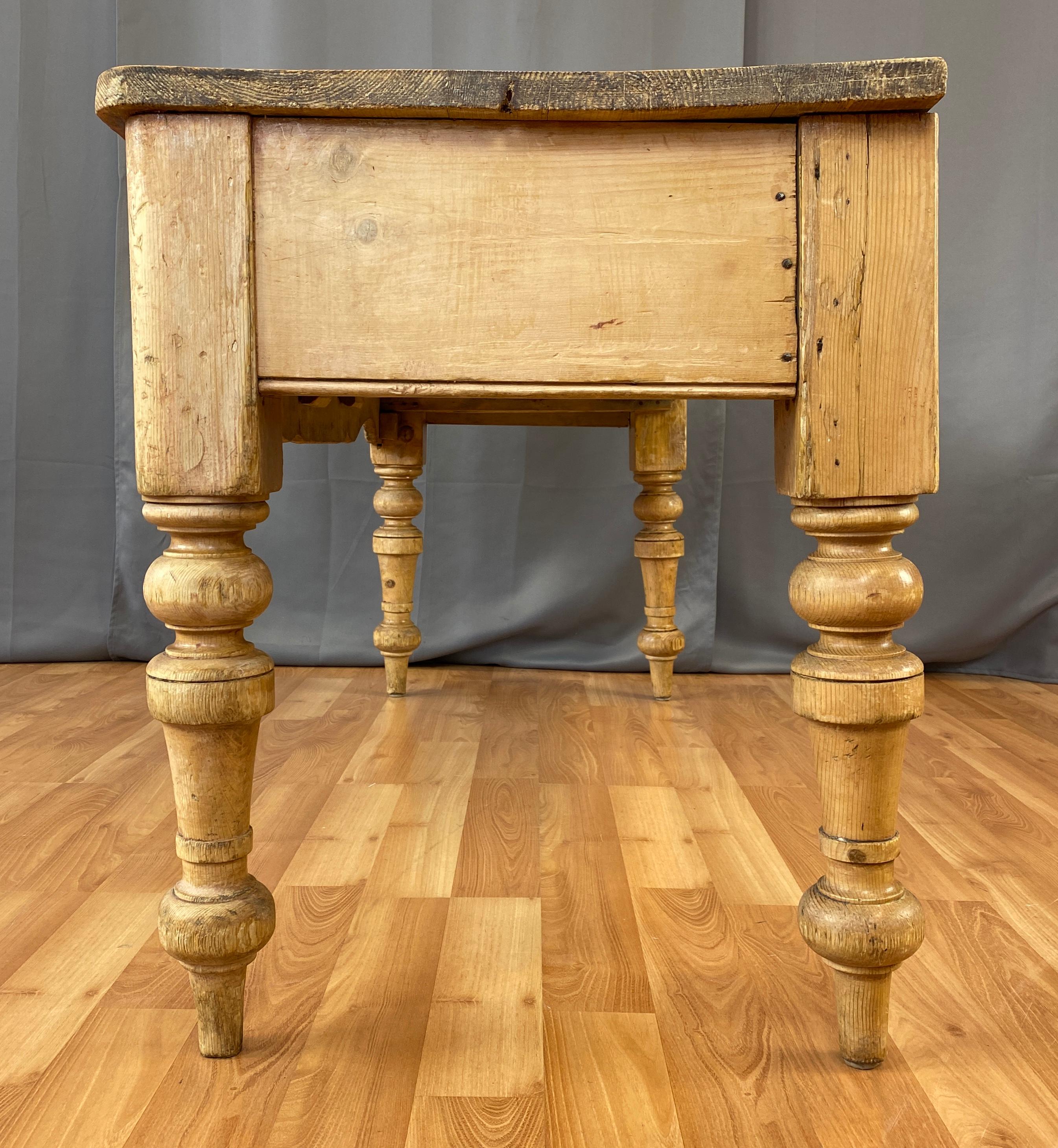 19th Century French Country Pine Farmhouse Table 2