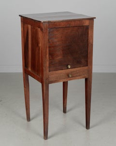 19th Century French Country Side Table with Tambour Door