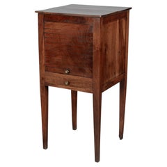 19th Century French Country Side Table with Tambour Door