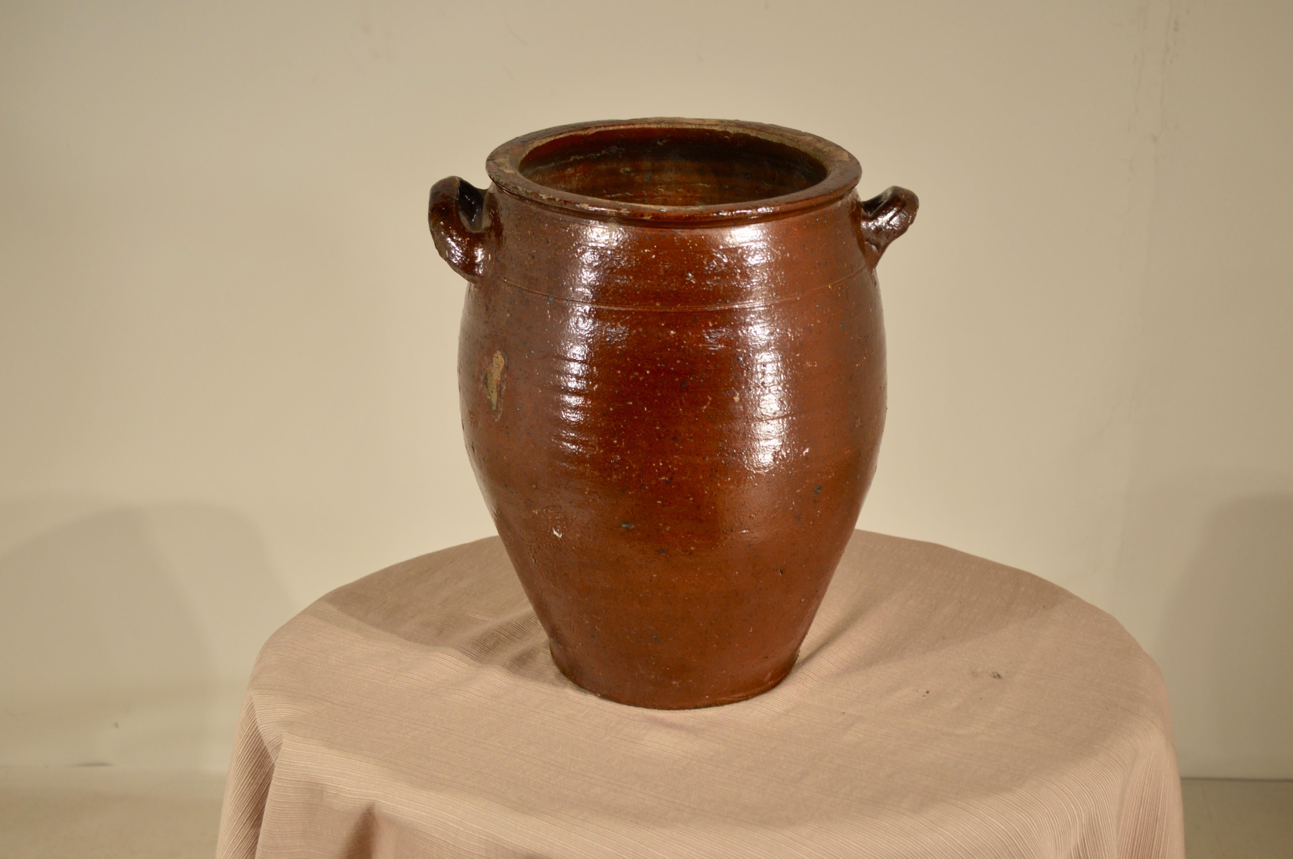 Glazed 19th Century French Crock