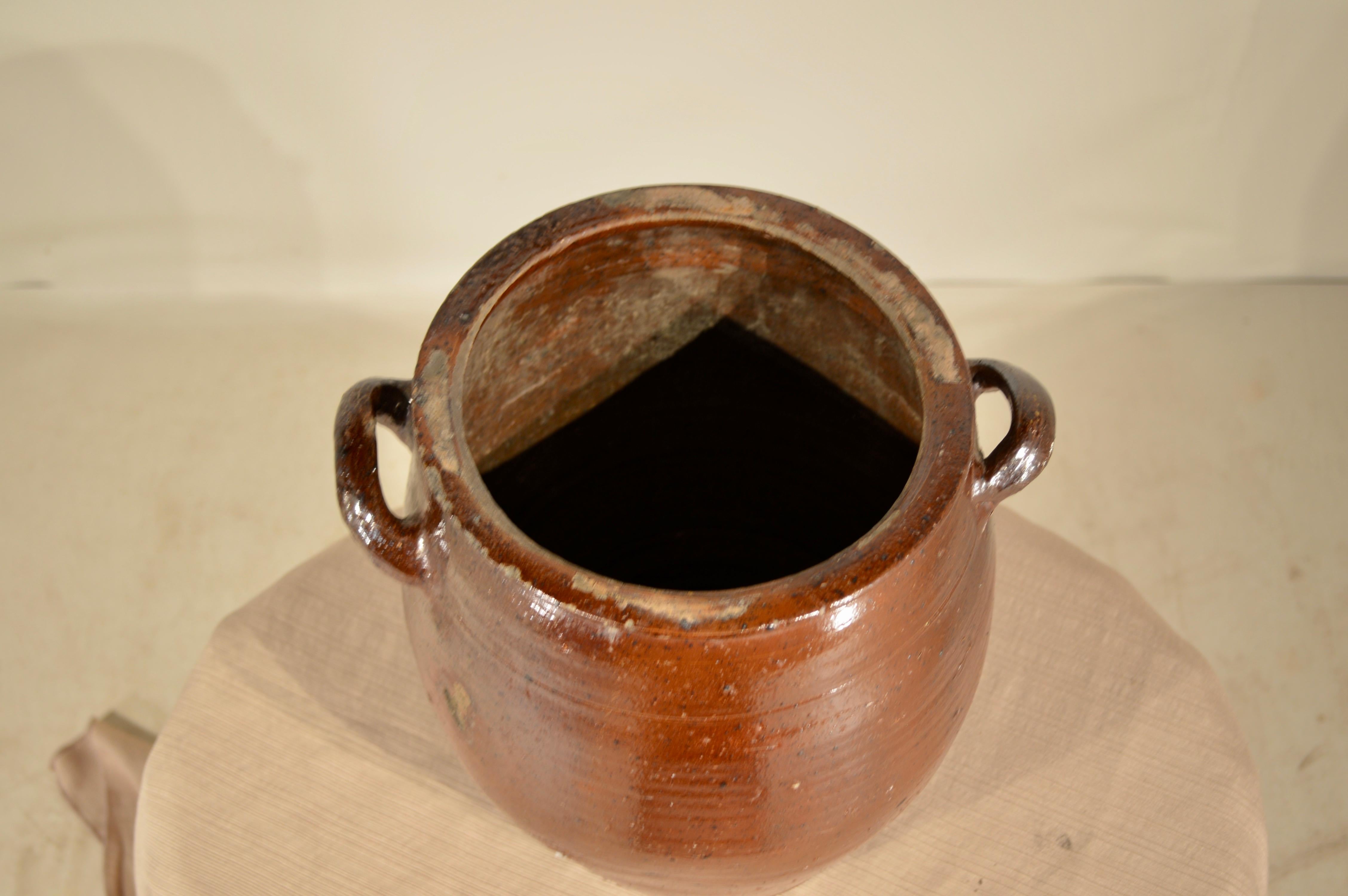 19th Century French Crock In Good Condition In High Point, NC