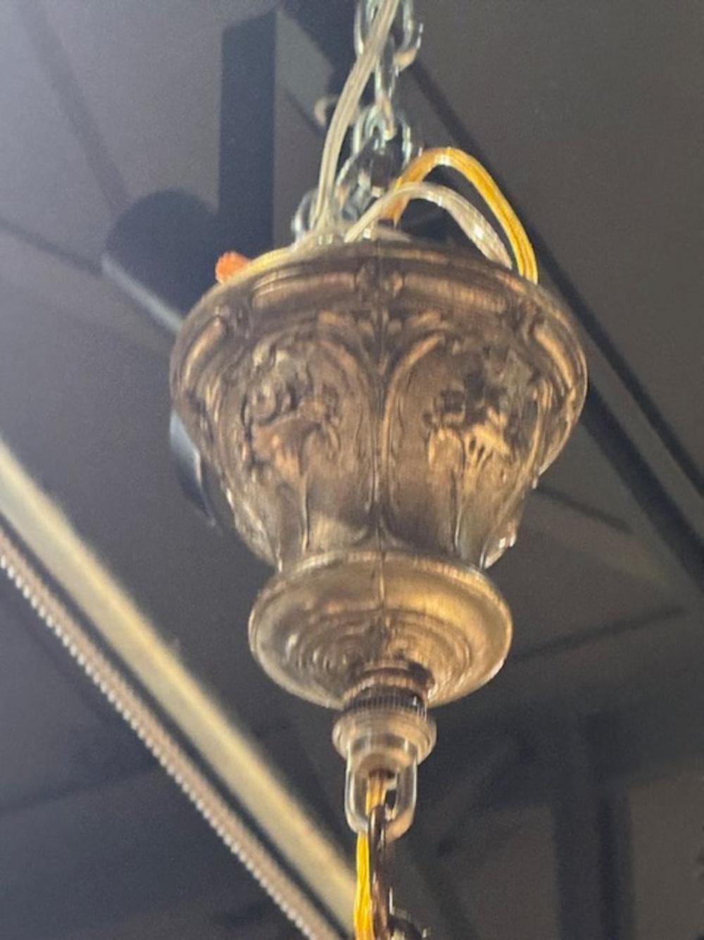 19th Century French Crystal and Silver Plated Brass Waterfall Chandelier 3