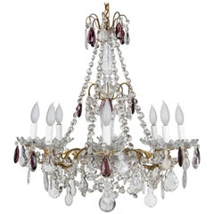 19th Century French Crystal Chandelier