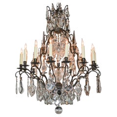 19th Century French Crystal Chandelier