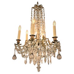 19th Century French crystal chandelier 